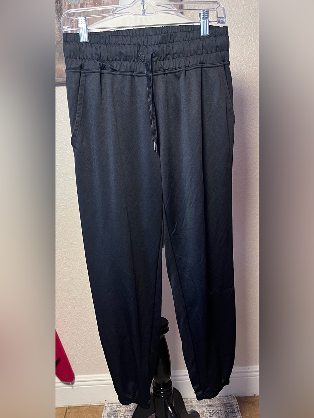 Reebok Black Elastic Waist Jogger Pants